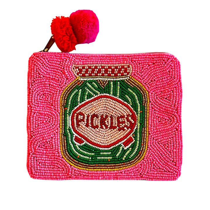 Lily Posh - Wholesale Coin Purse - Women's - Beaded Pickles Coin Purse, Seed Bead Coin Pouch, Lily Posh 2