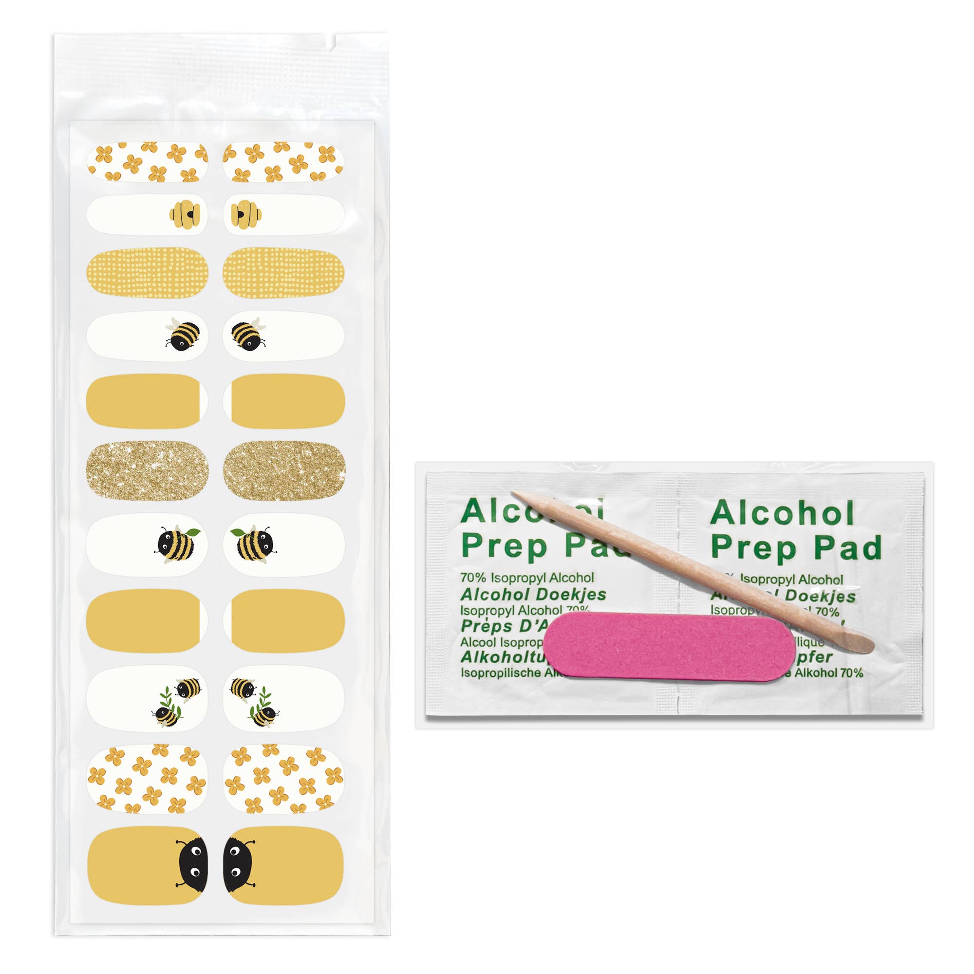 Studio Oh! - Wholesale Nail Art/Decal - Buzzy Bees Nail Wrap Kit1