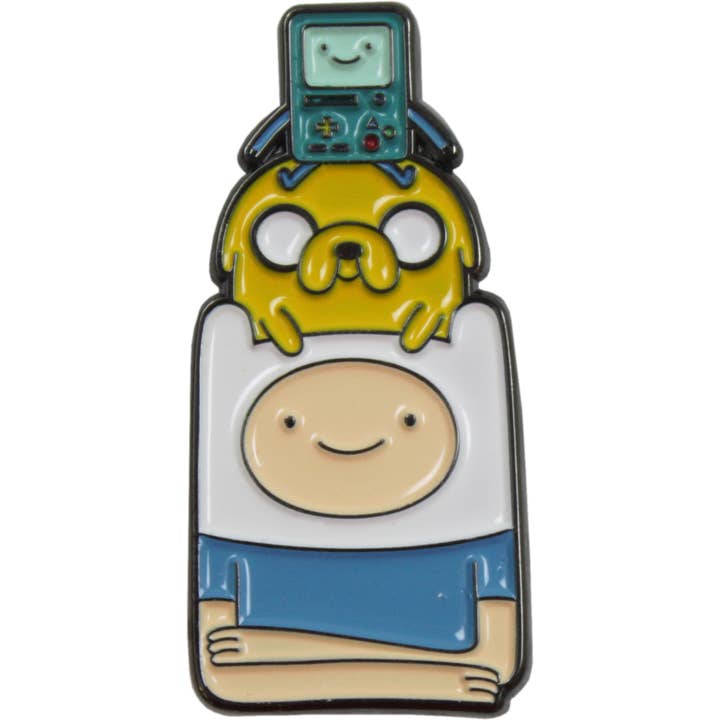 Square Deal Recordings & Supplies – wholesale Lapel pin/button – Enamel Pin - Adventure Time - Jake, Finn And BMO1