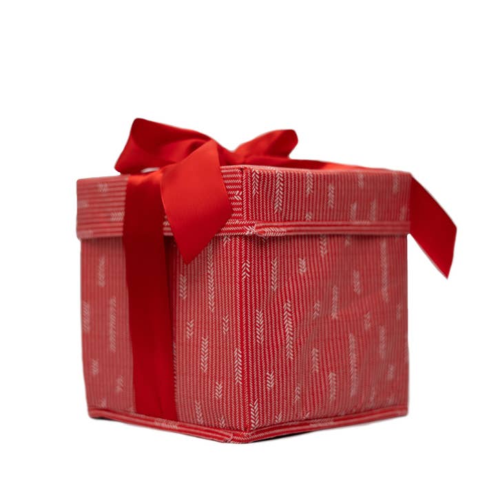 EverWrap - Wholesale Gift Box - 8" Collapsible Reusable Gift Box With Satin Ribbon Attached2