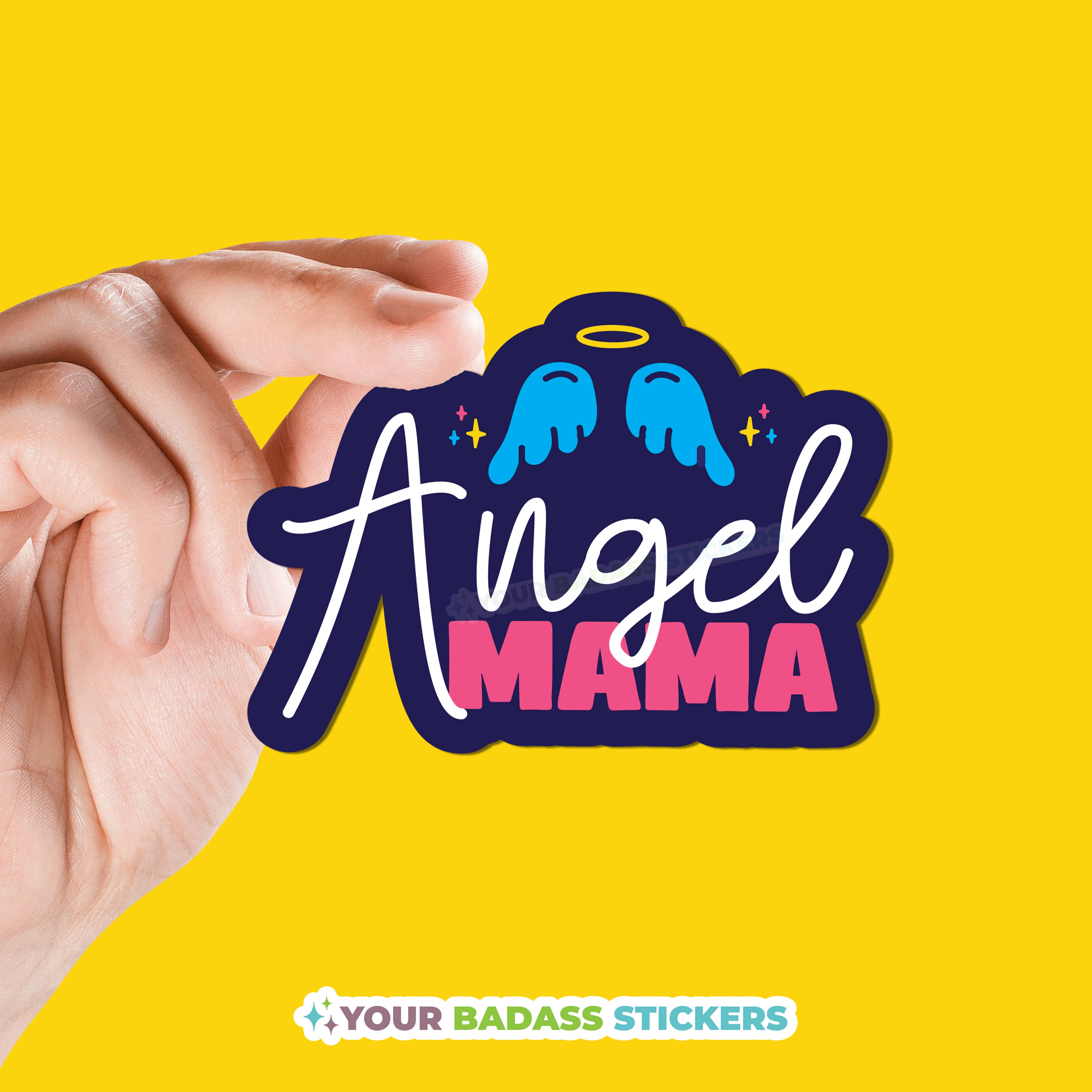Your Badass Stickers - Wholesale Sticker - Angel Mama Sticker - Miscarriage Gift