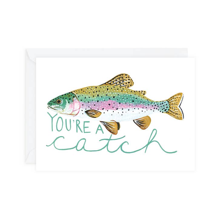 Du er en Catch Lykønskningskort for engroshandel hos Laura King Paints