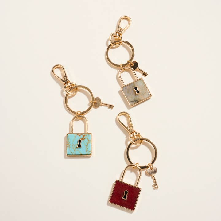 Square Lock Shaped Semi Precious Stone Keychain and other Purchase Wholesale plastburkar med lock. Free Returns & Net 60 Terms on Faire trending on Faire.