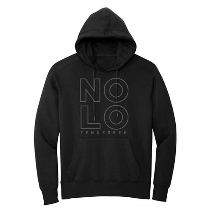 Moletom com capuz preto juvenil NOLO Outline por atacado de NSP Apparel