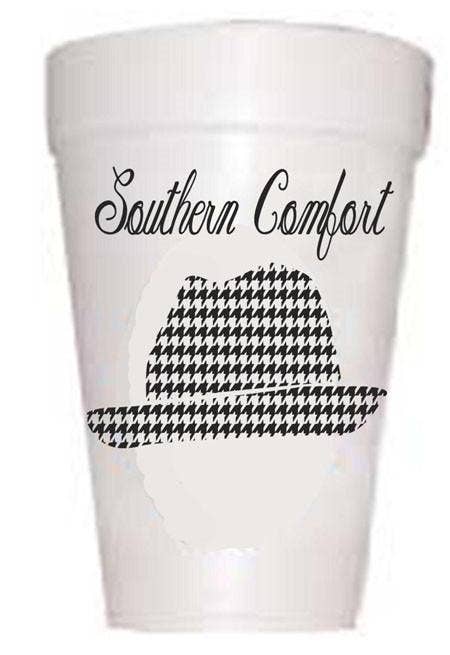 Preppy Mama - Wholesale Disposable Cup - Southern Comfort Tailgating Houndstooth Cups