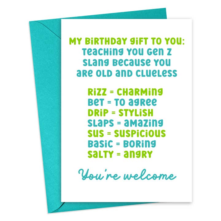 Tarjetas de cumpleaños atrevidas para hombres Tarjetas de felicitación de cumpleaños divertidas para venta al por mayor de R is for Robo