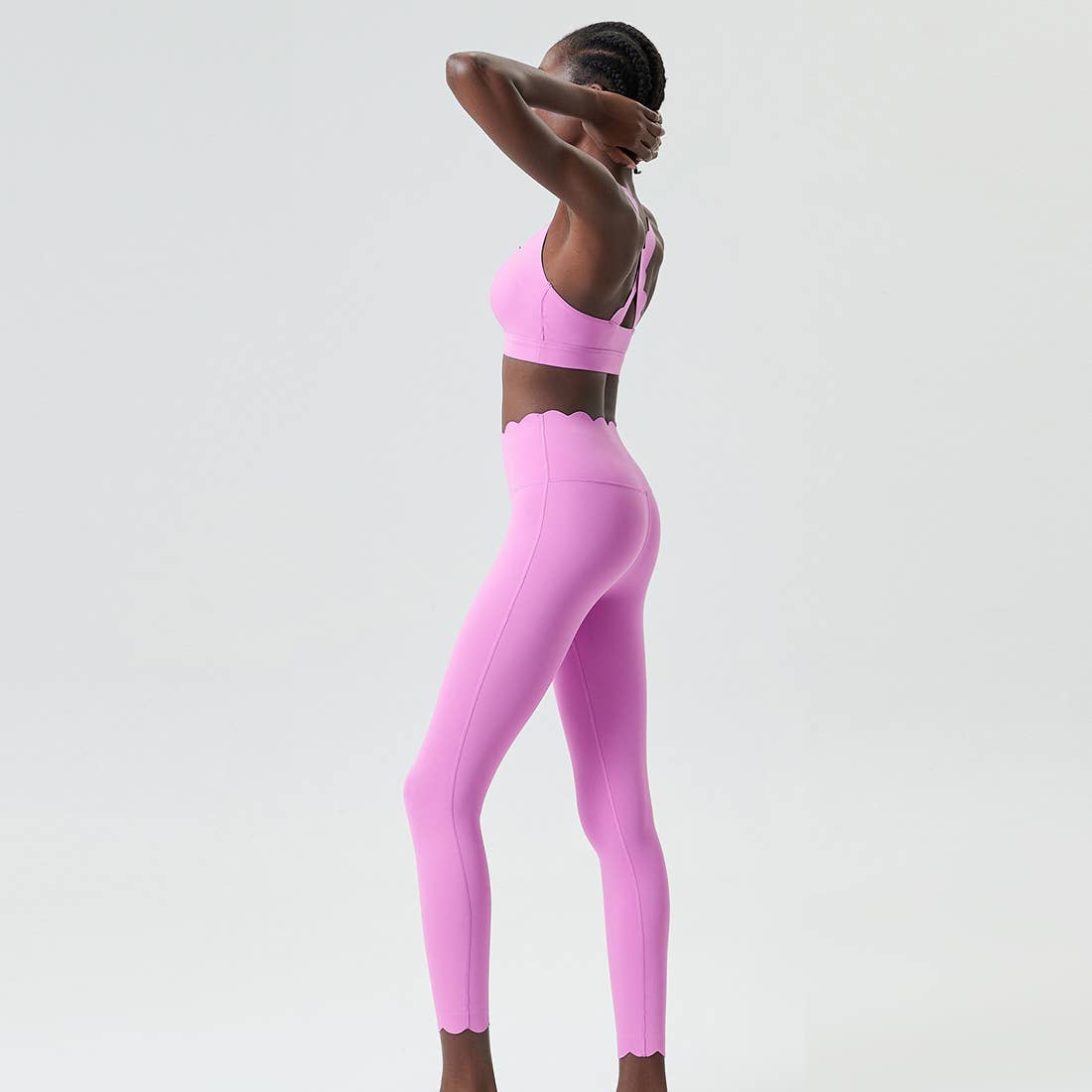 Sodalemon – wholesale Activewear set – Women′s – Women Seamless Yoga Set - Removable Cup Bra&Contoured Tights21