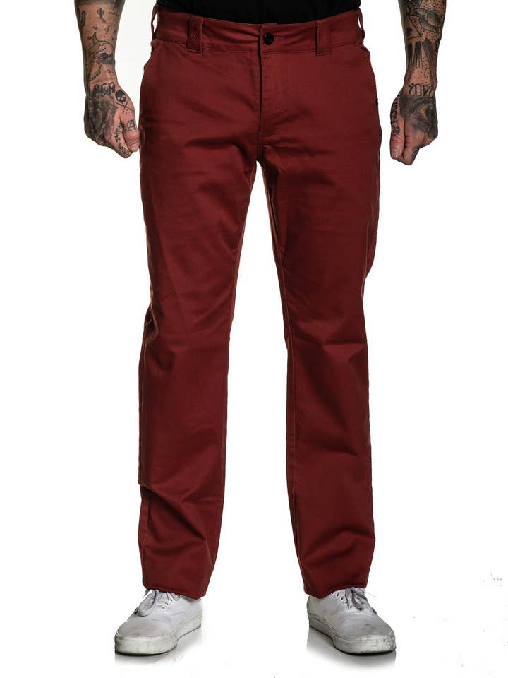CHERRY MAHOGANY 925 Relaxed fit Chino Stretch Pant Rosewood for wholesale on Faire0