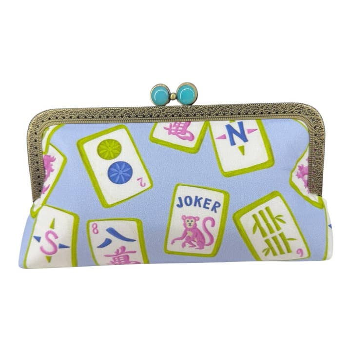 Kiki & Syds - Wholesale Clutch Bag - Women's - Kiki & Syds MIDI Clutch Purse - Mahjong Mischief3