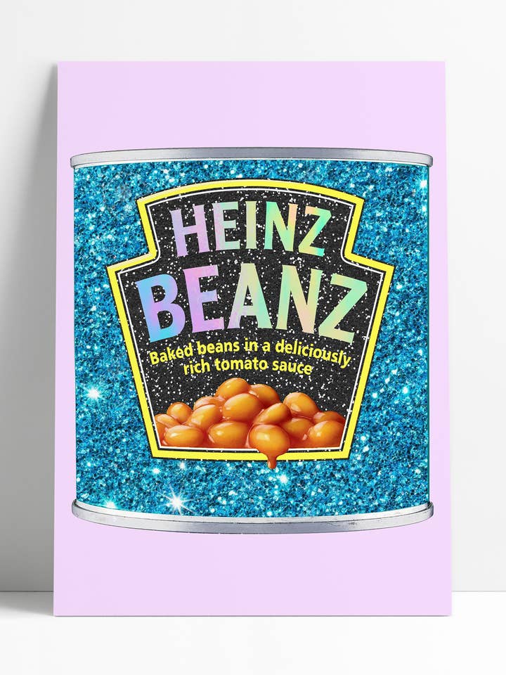 HEINZ BEANZ GLITTER Väggtryck för wholesale av Printed Weird
