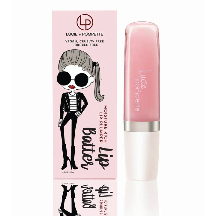 Lucie + Pompette - Wholesale Lip Plumper - Lip Batter Plumping Gloss – La La (Baby Pink)