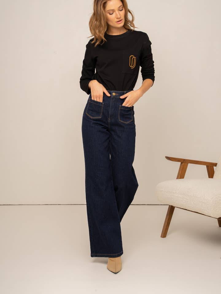Oraije Paris - Wholesale Jeans - Women's - Gaspard wide jeans14