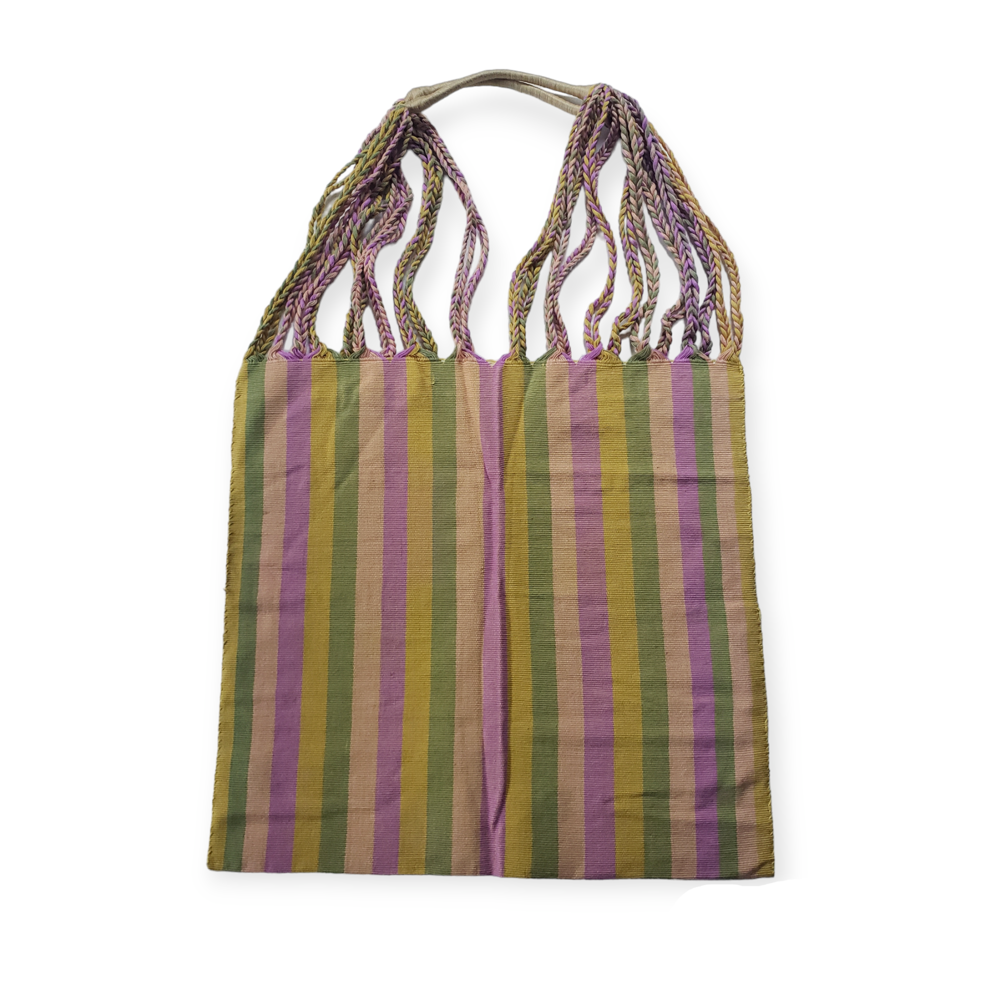 The Little Pueblo - Vente Tote bag – femme - Sac fourre-tout tissé à rayures mexicaines, hamac de Chiapas, fait main pour femme25