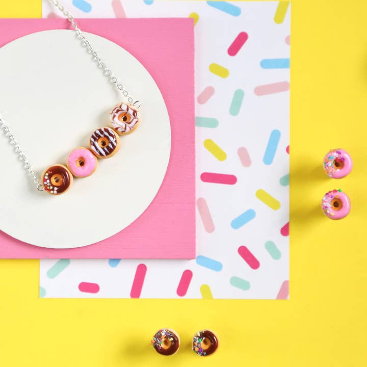 Saturday Lollipop - Wholesale Stud/post earrings - Donut studs2