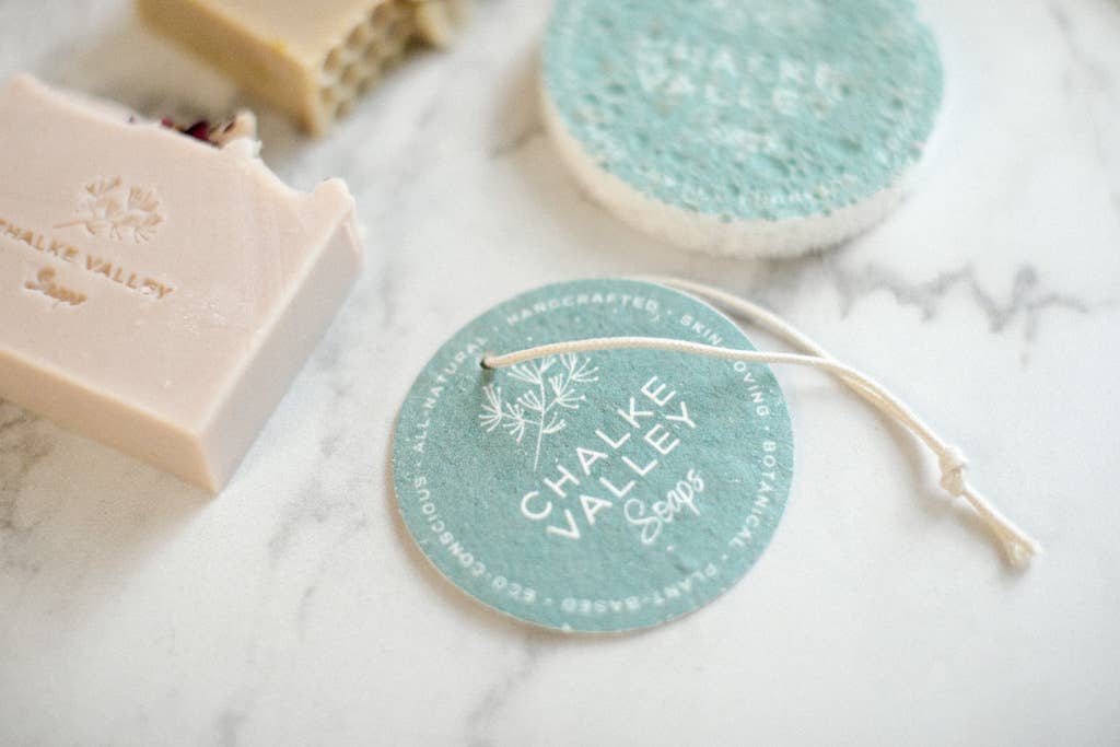 Chalke Valley Soaps – wholesale Facial cleanser – Compostable Magic Sponge for Gentle Facial Cleansing6