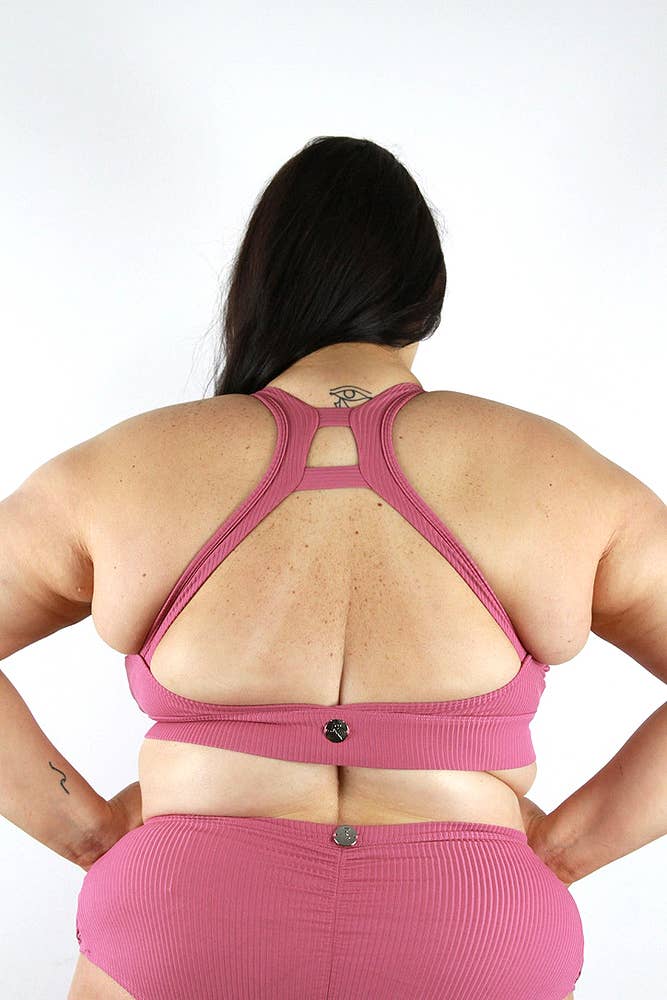 Sasha Sports Bra - Dusty Pink  for wholesale on Faire7