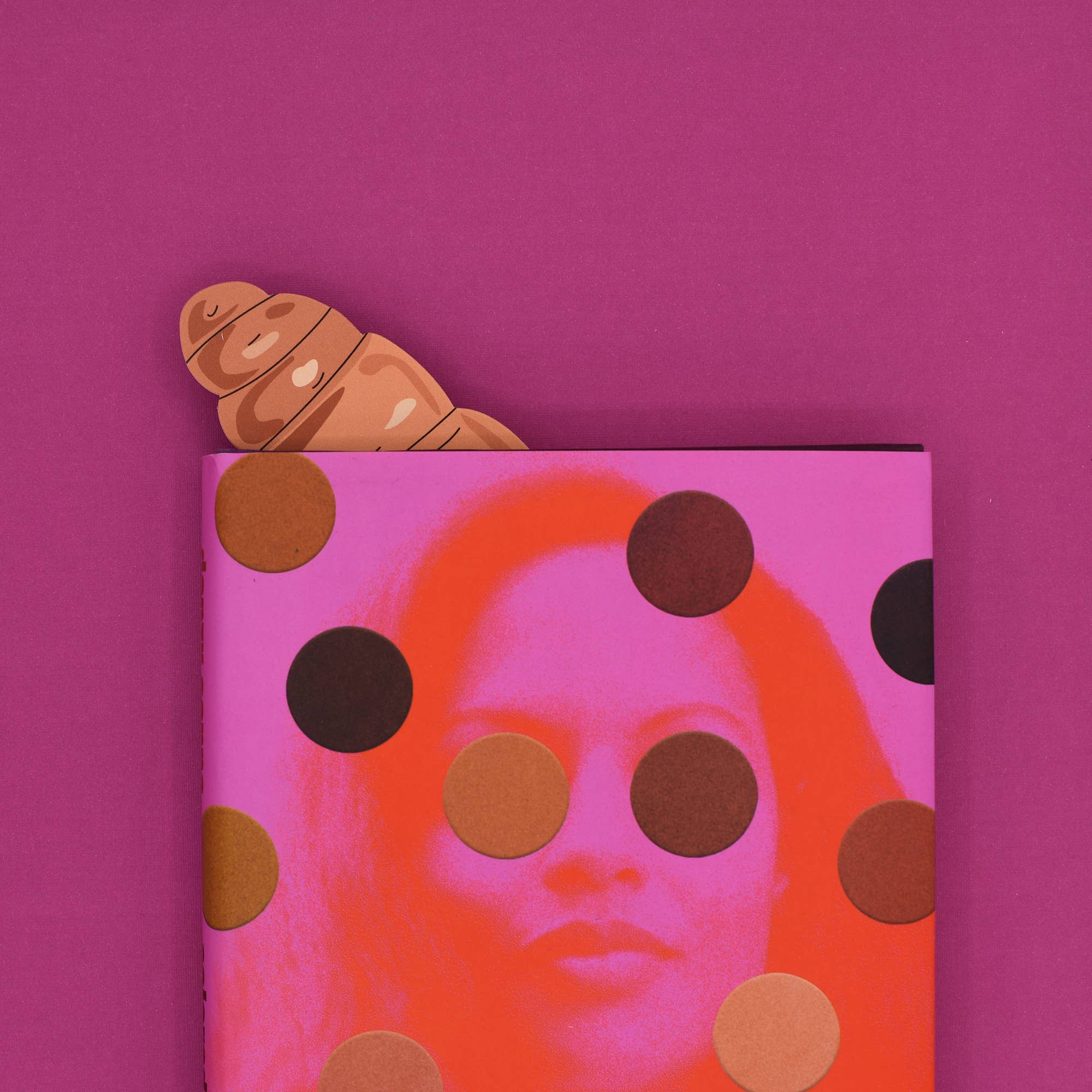 Humdrum Paper - Wholesale Bookmark - Croissant Bookmark (it's die cut!)1