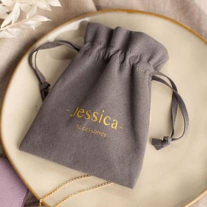 JESSICA 50pcs - Protective Drawstring Pouches for wholesale by Logo Pouch