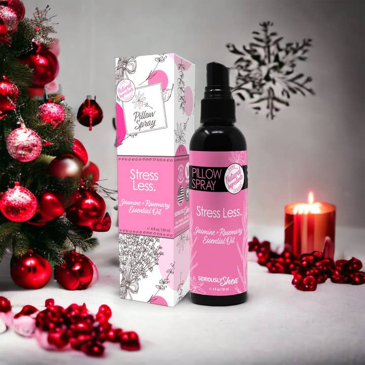 Seriously Shea - Wholesale Room & Linen Spray - Best Seller! De-Stress Pillow Spray - Jasmine + Rosemary2