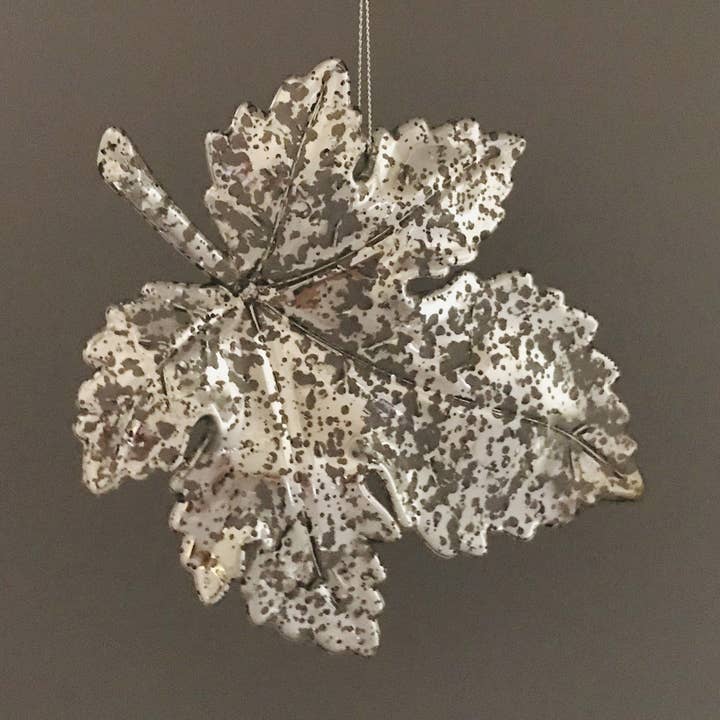 Hoja de mercurio plateada pequeña de 5.25x4.25" para venta al por mayor de Decor N Beyond