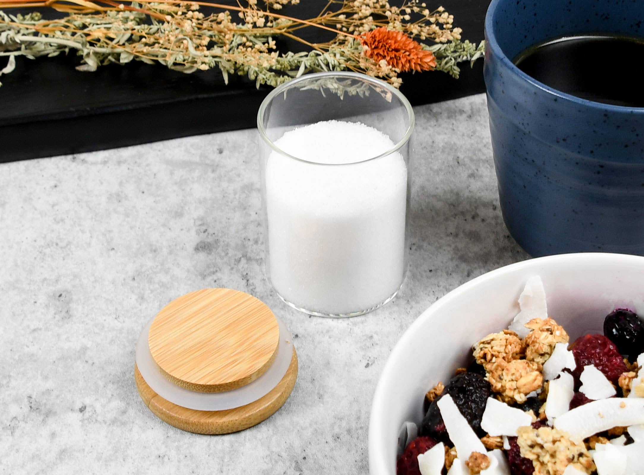 Human Objects® - Wholesale Jar - Glass Jar w/ Bamboo Lid – Eco-Friendly Spice Jar – 20 Qty6