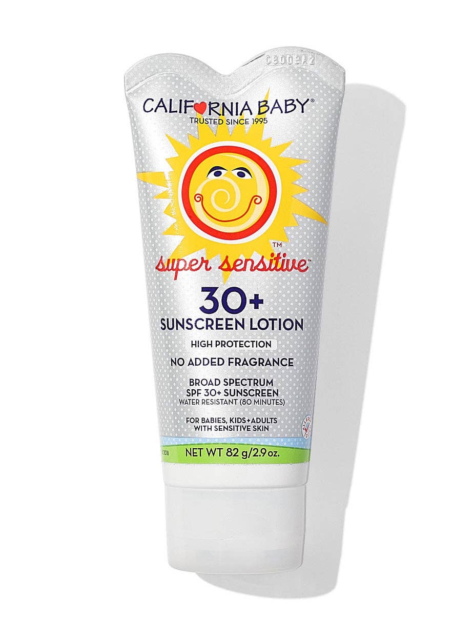 California Baby - Wholesale Sunscreen - (No Fragrance) Super Sensitive™ Broad Spectrum SPF 30+ Sunscreen1