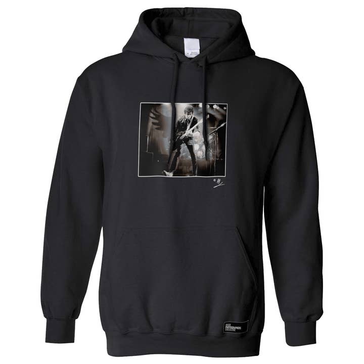 The Stranglers, JJ Burnel, live, 1980, AP Hoodie voor wholesale door Rock Photographers Collective