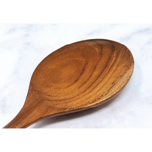 Ventures Int'l Products Inc. - Wholesale Kitchen Spoon - TEAK IT EASY™ Teak Rice Serving Spoon 7"3