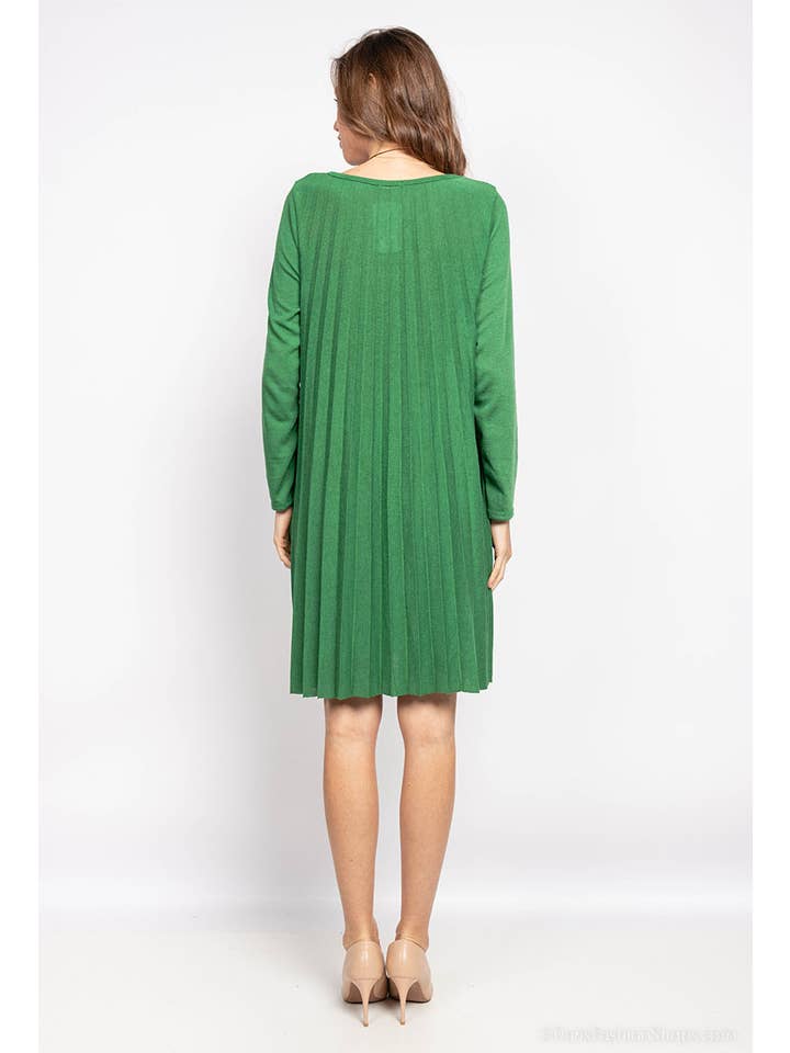 P&R STAR – Großhandel Kleid – Damen – Plissiertes Strickkleid26