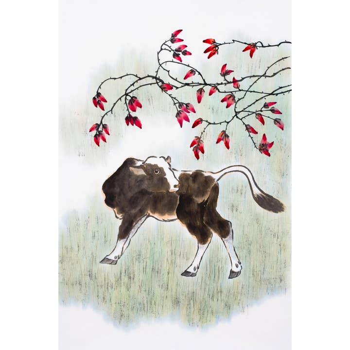 Year Of The Ox Traditional Chinese Zodiac Wall Art for wholesale by Gotham Gifts