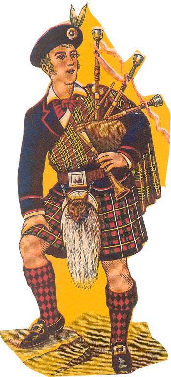 Found Image Press - Wholesale Postcard - Postcard FG-520 Scotsman in Kilt0