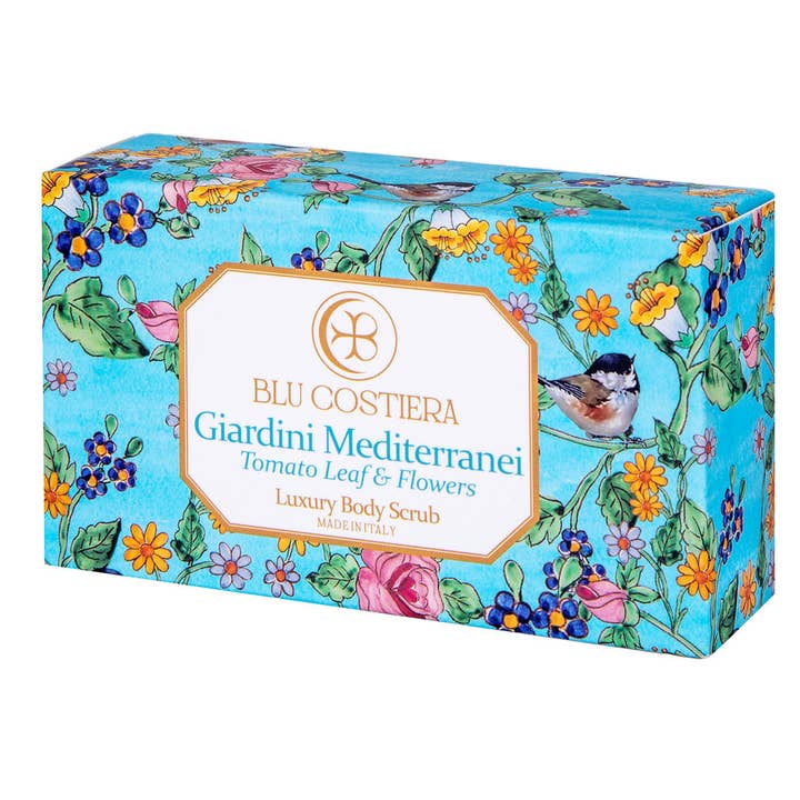 Gommage corporel Giardini Mediterranei aux feuilles et fleurs de tomate pour la vente par Blu Costiera