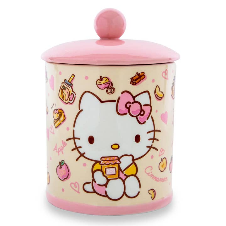 Sanrio Hello Kitty Apples and Cinnamon Ceramic Snack Jar | 8 Inches Tall for wholesale by Toynk