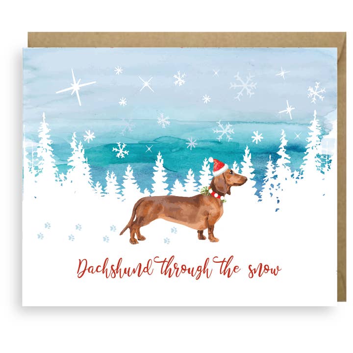 DACHSHUND GENNEM SNEEN KORT for engroshandel hos Second Story Cards
