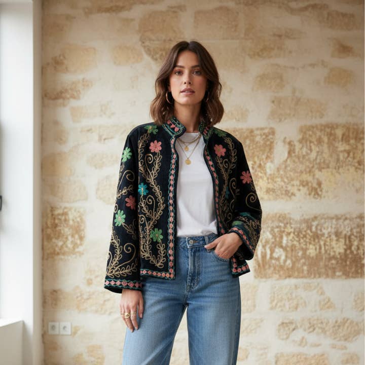 Phoolkari Noir pour la vente par Tolatoli