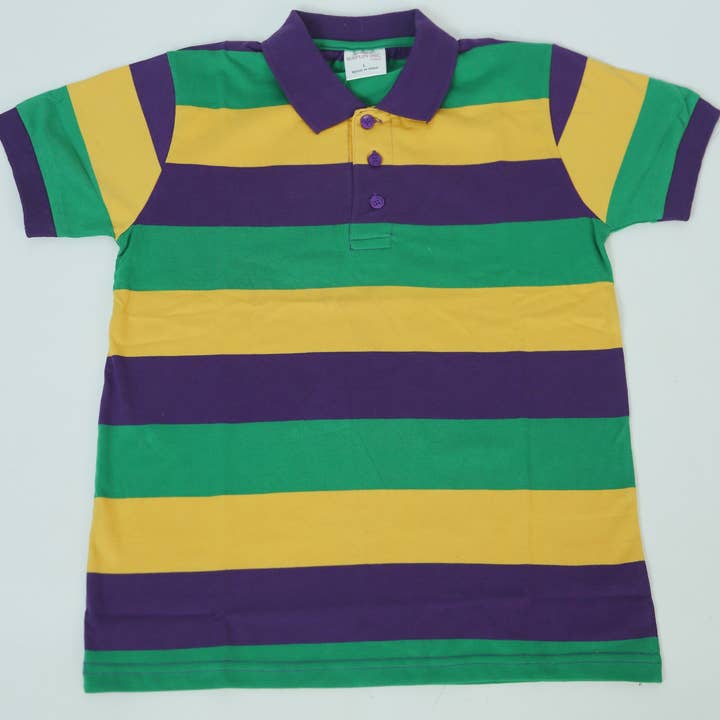 Collier Rugby Mardi Gras pour enfants S/S # 104 pour la vente par KAPLIN INC dba mardigrasbazaar