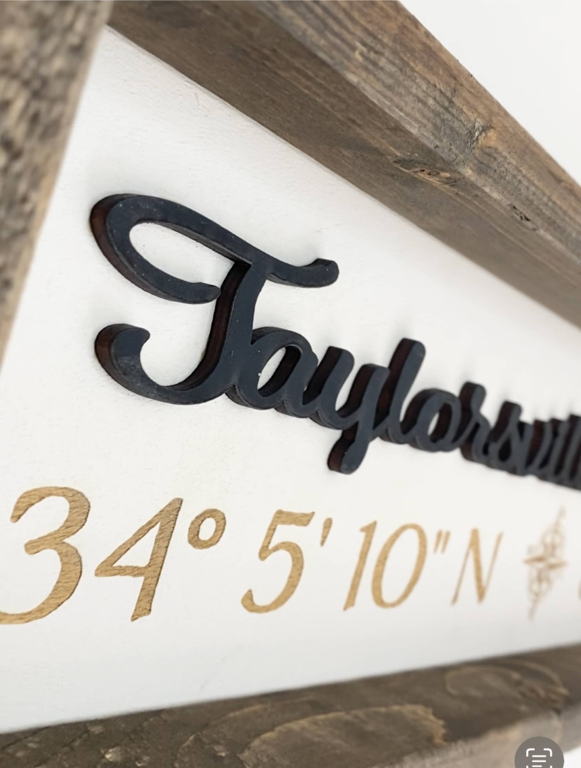 Pine Designs - Wholesale Sign - 24x6 "Any" City Sign -  Coordinates Wood Sign7