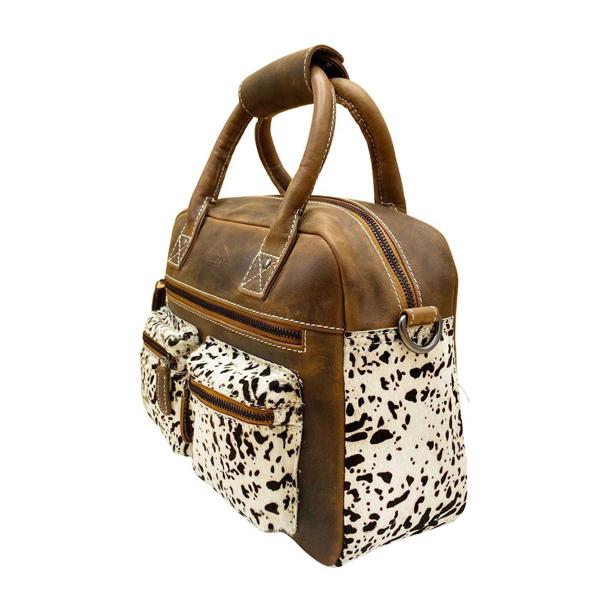 Arrigo - Wholesale Shoulder Bag - Women's - Westernbag Cognac Buffalo Leather with an Animal Print25