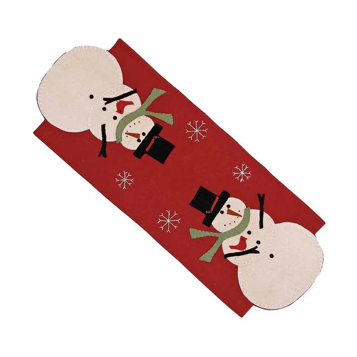 Snow Guy Table Runner for wholesale by Home Collections by Raghu