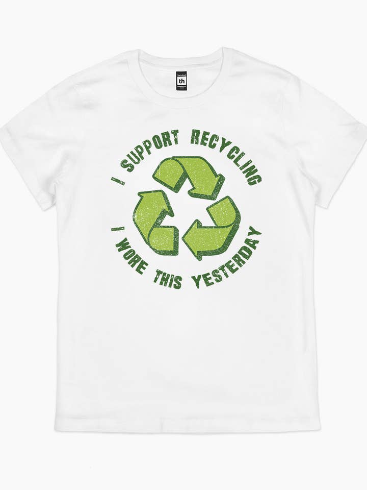 Threadheads - Wholesale Screen printed t-shirt – unisex - I Support Recycling T-Shirt1