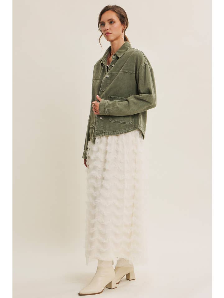 in february - Wholesale Jacket - Women's - ONE OF A KIND WASHED COTTON TWILL UTILITY OVERSIZED JACKET24