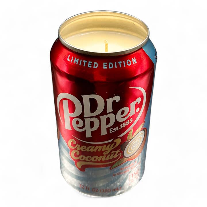 Nefer Designer Candles & Home Decor - Vente Bougie en bocal - Bougie crémeuse à la noix de coco Dr Pepper1