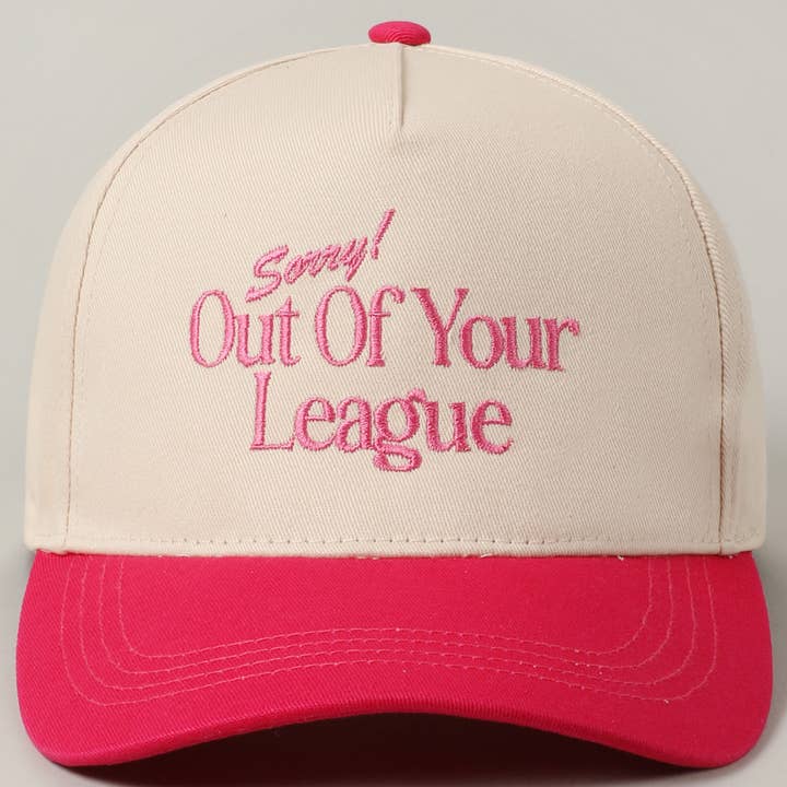 Fashion City - Vendita all'ingrosso Cappellino da baseball - Unisex - Berretto da baseball ricamato Sorry Out Of Your League4