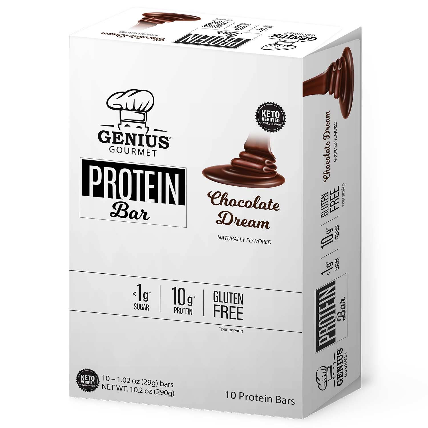 Genius Gourmet - Wholesale Snack Bar - Protein Bar - Chocolate Dream - 10 count2