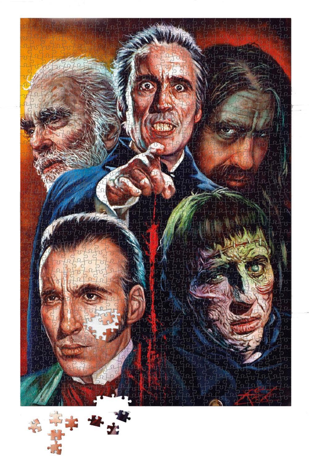 Wild Star Hearts – wholesale Puzzle – Adult – Horror Puzzle - Christopher Lee Montage - 1000 piece Jigsaw1