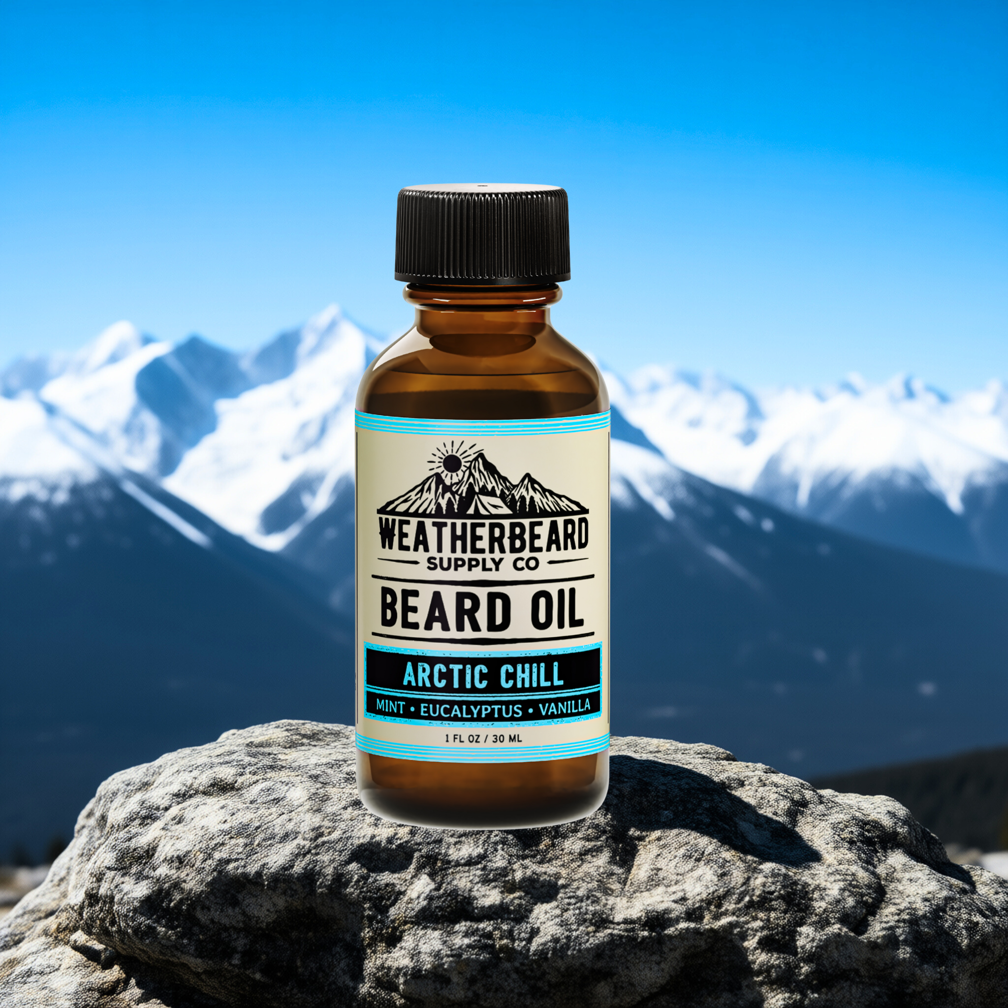 Weatherbeard | Beard Oils, Balms, Butters, & Cologne For Men - Wholesale Beard Conditioner - Arctic Chill Beard Oil - Mint, Eucalyptus, Vanilla5