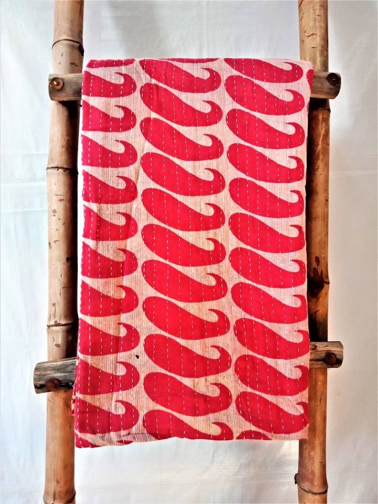 Meghcraft - Wholesale Quilt - Cotton Vintage Quilted Blanket-Bohemian Bed Decor Throw2