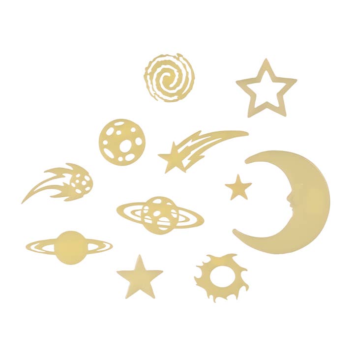 Toysmith - Wholesale Sticker - Kids & Baby - Cosmic Glow Stars Room Decor - Glow Stickers