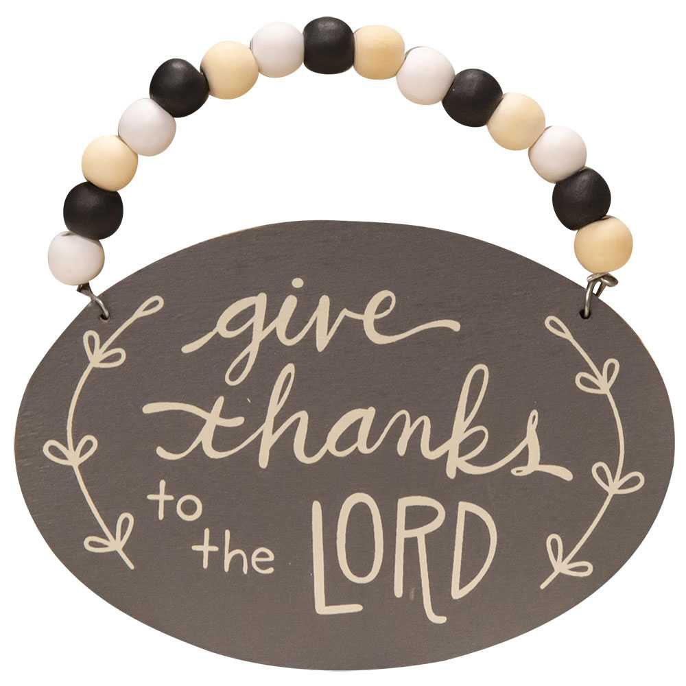 The Hearthside Collection - Vente Lots de décorations - Lot de 4 décorations perlées Count Your Blessings2