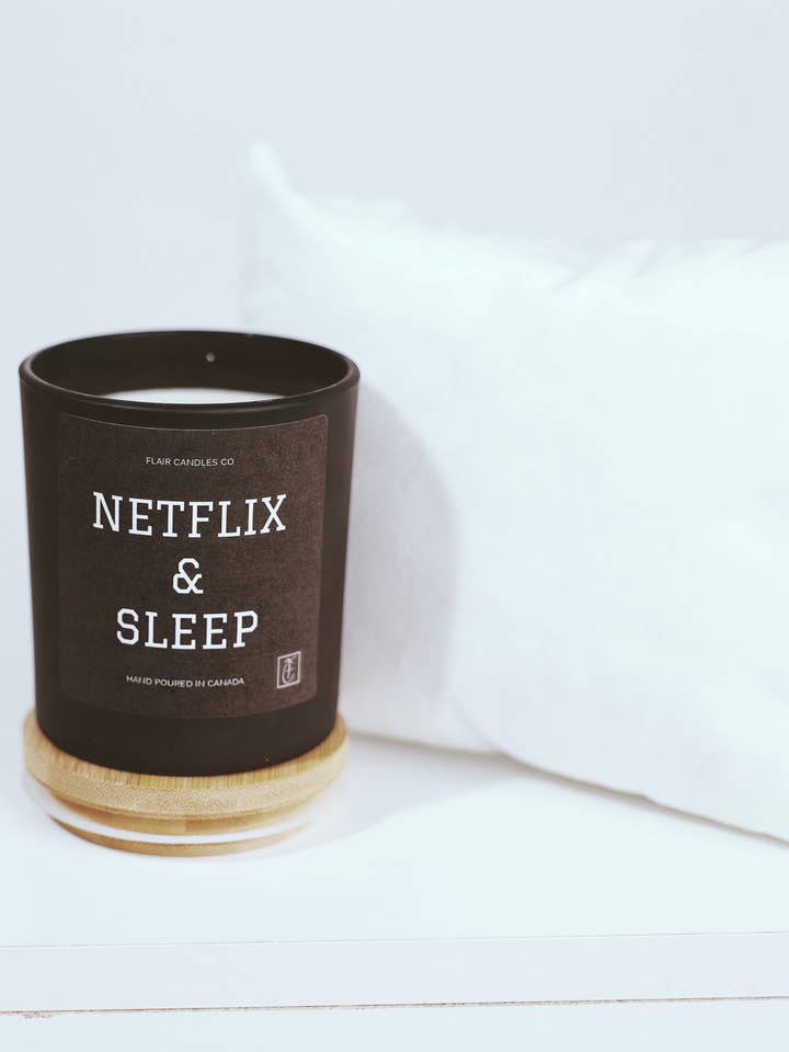 Netflix & Sleep for wholesale by Flair Candles Co